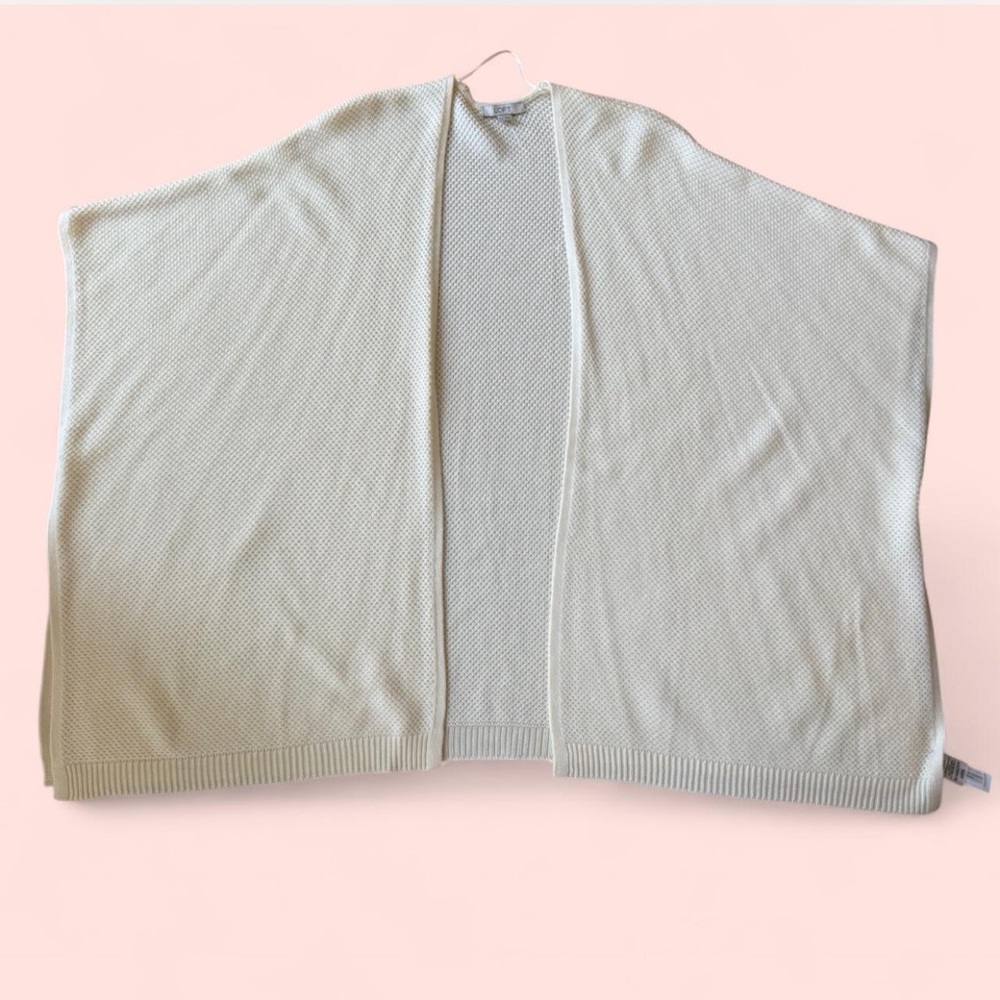 LOFT Ivory Knit Cardigan